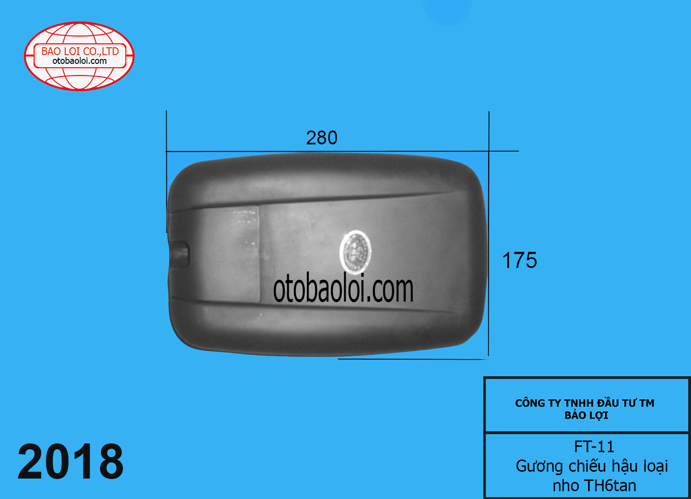 Gương chiếu hậu loại nho TH