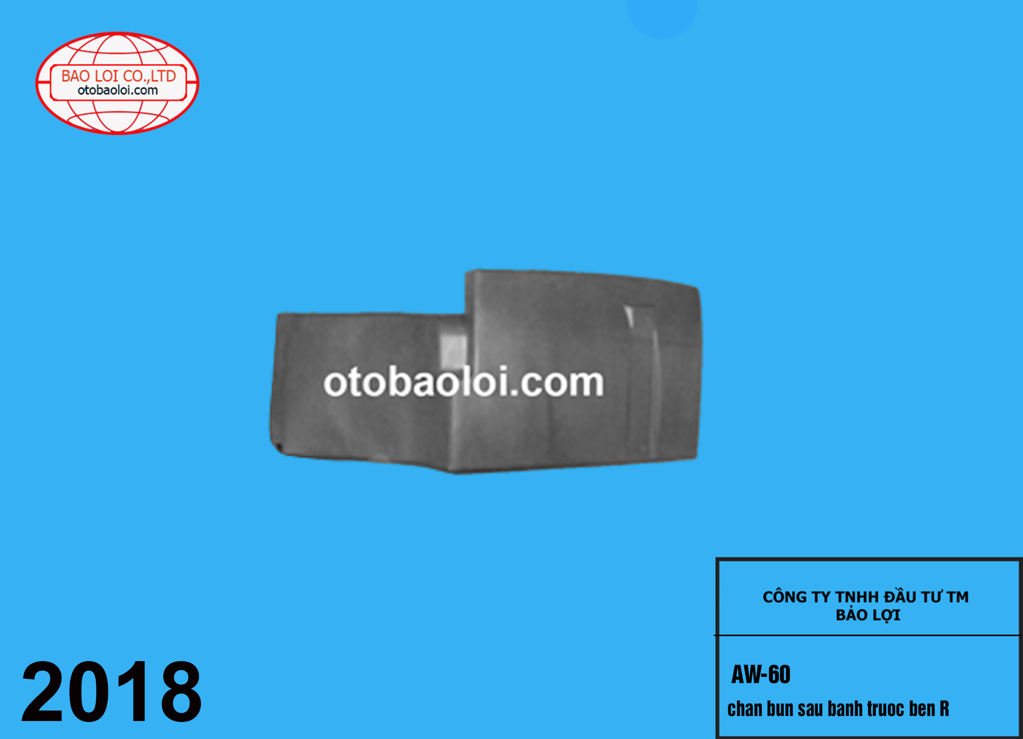 chan bun sau banh truoc ben R 