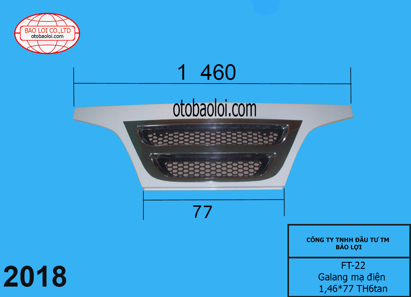 galang mạ điện 1,46*77 TH