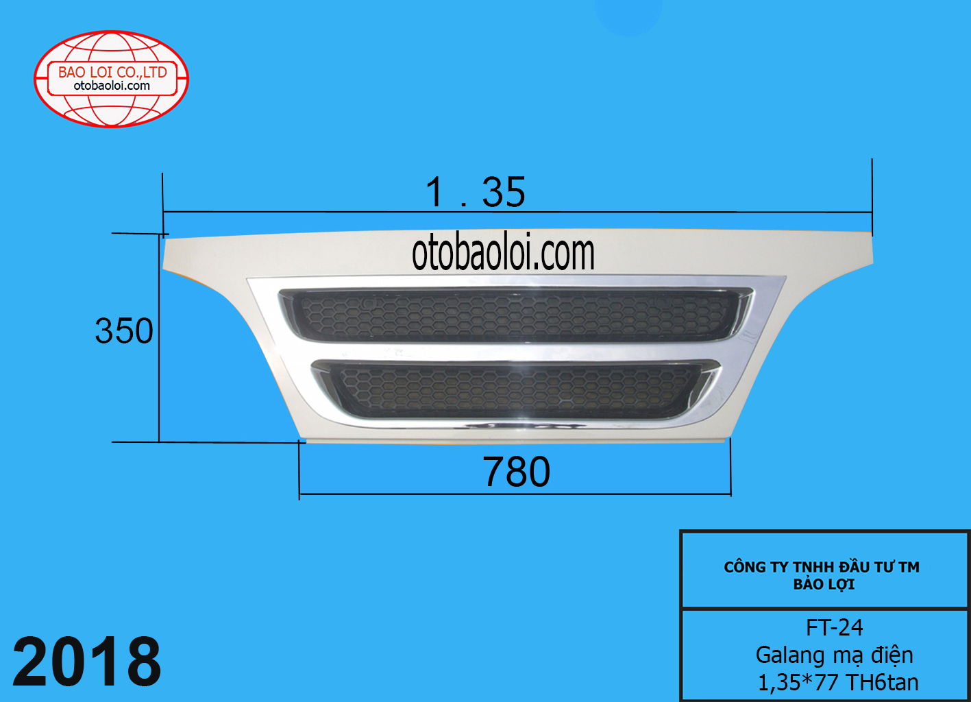 galang mạ điện 1,35*77 TH6tan