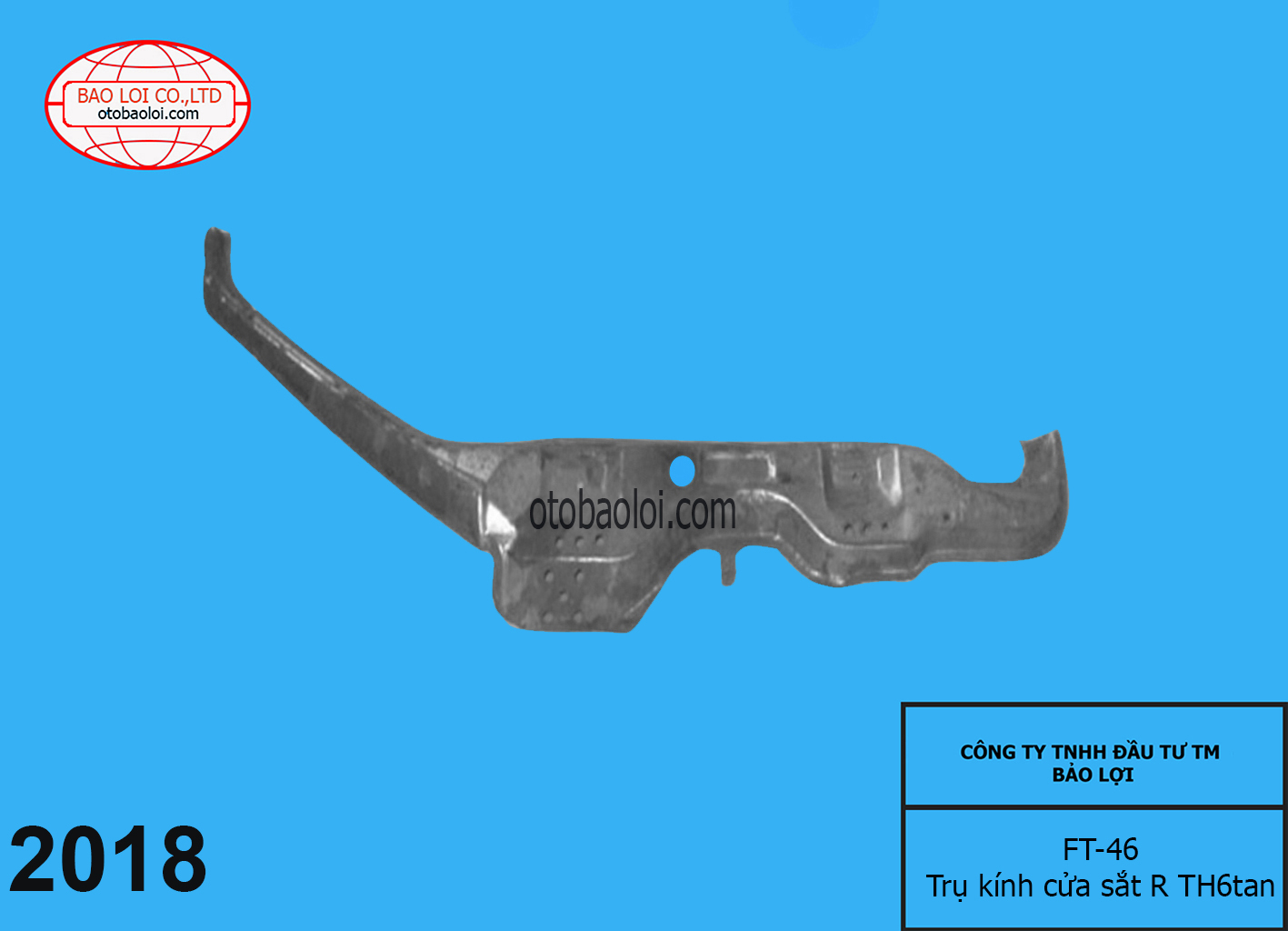 Trụ kính cửa sắt R TH