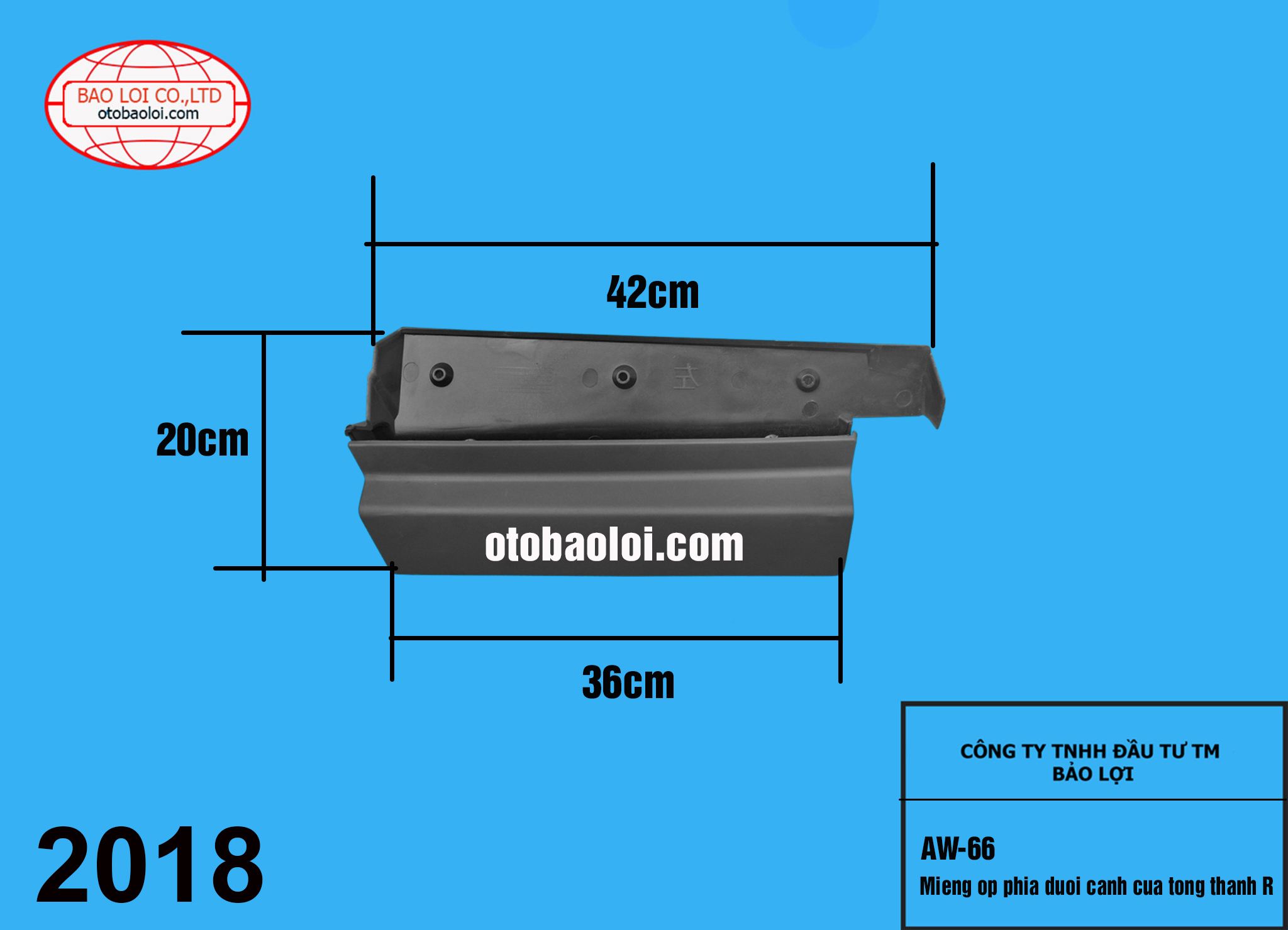 Mieng op phia duoi canh cua tong thanh R