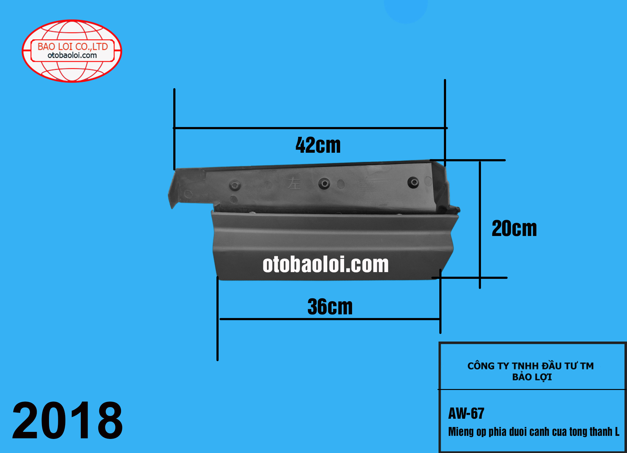 Mieng op phia duoi canh cua tong thanh L