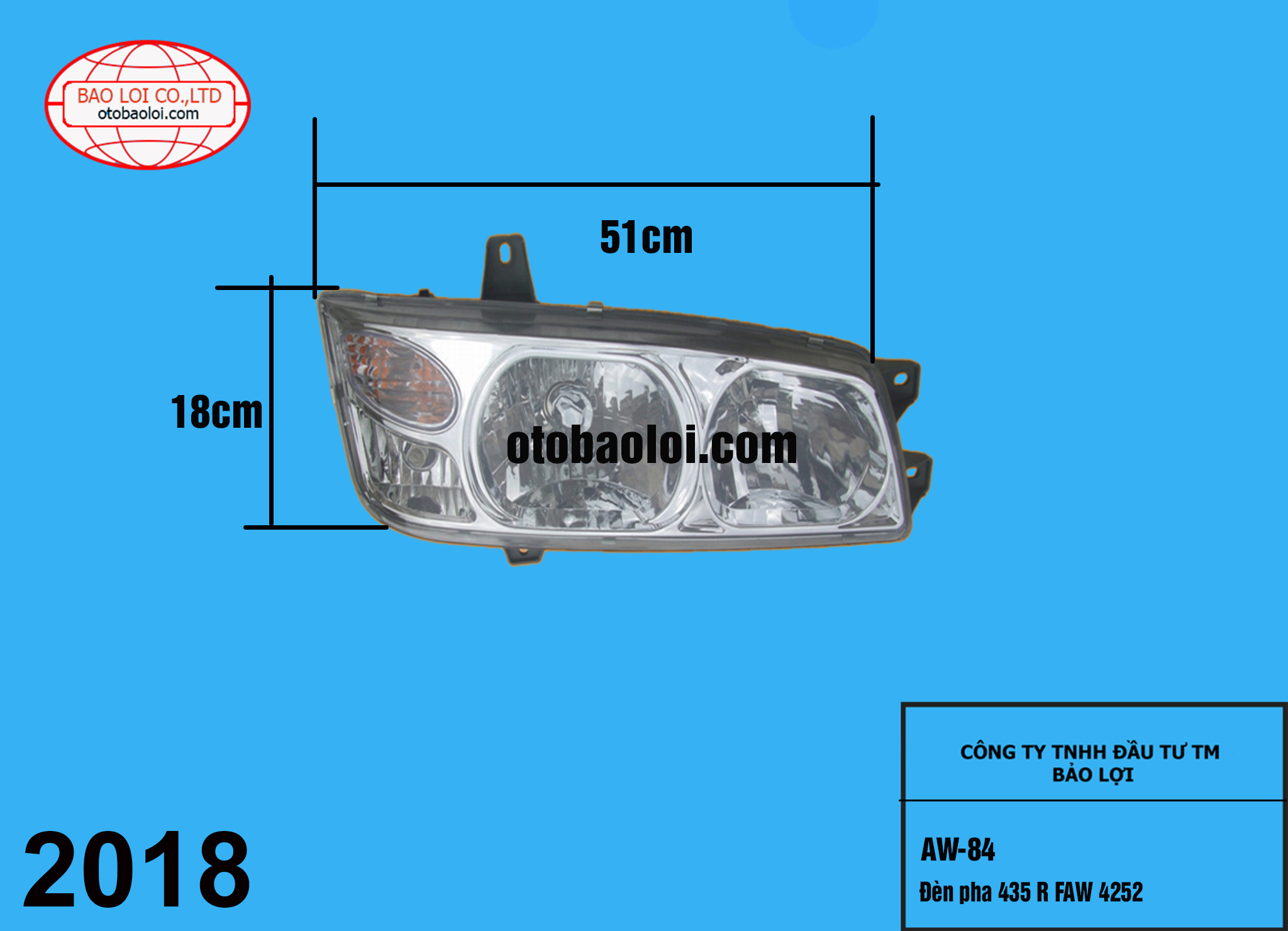 Đèn pha 435 R FAW 4252