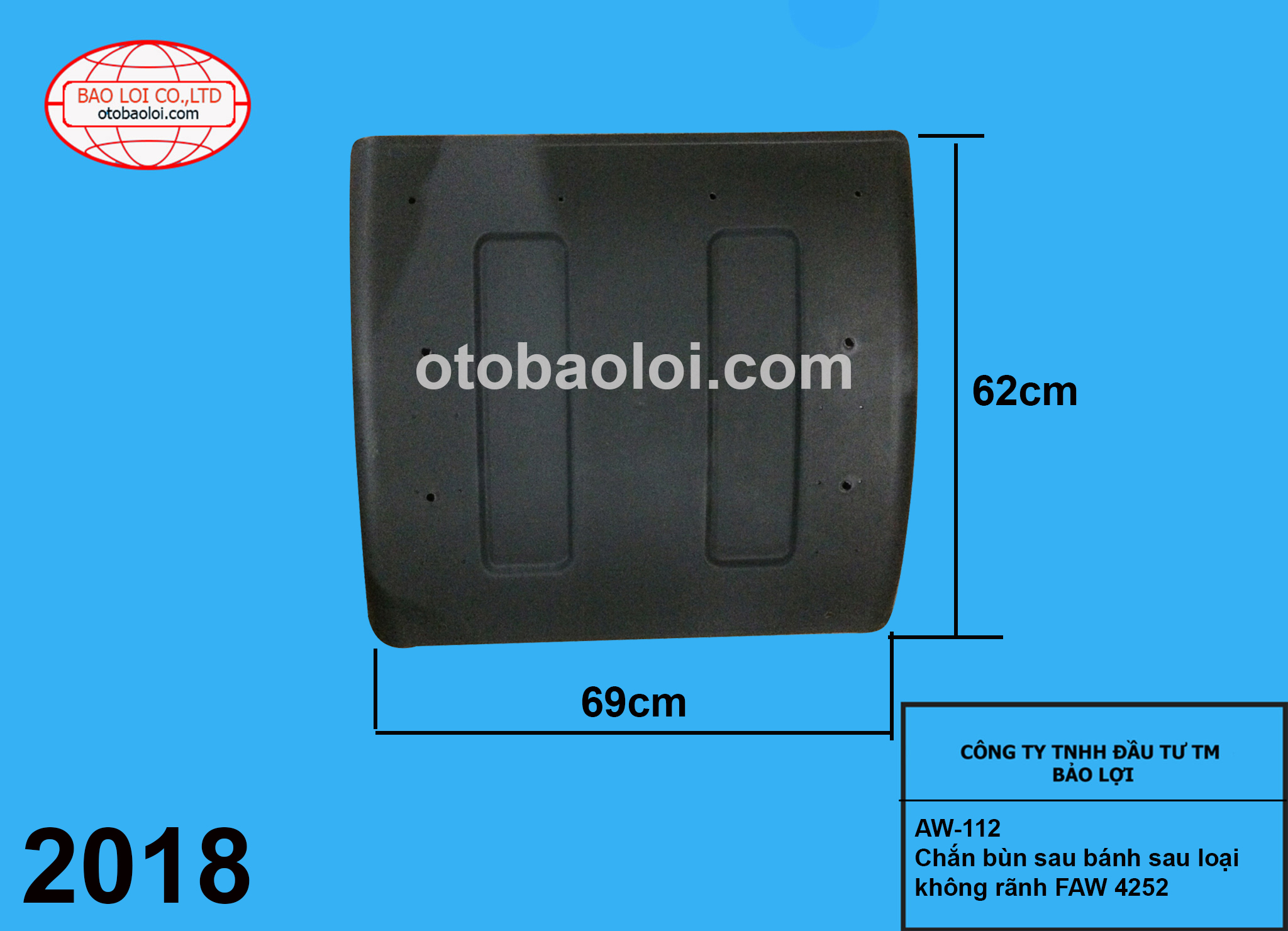 Chắn bùn sau bánh sau loại không rãnh FAW 4252