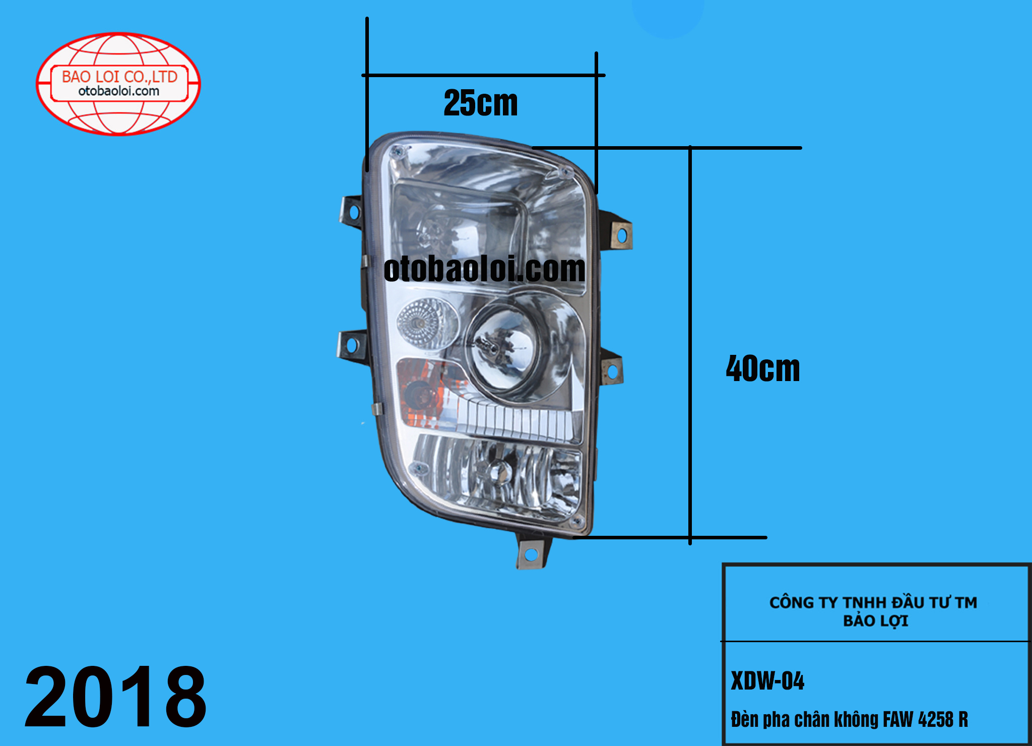Đèn pha chân không FAW 4258 R
