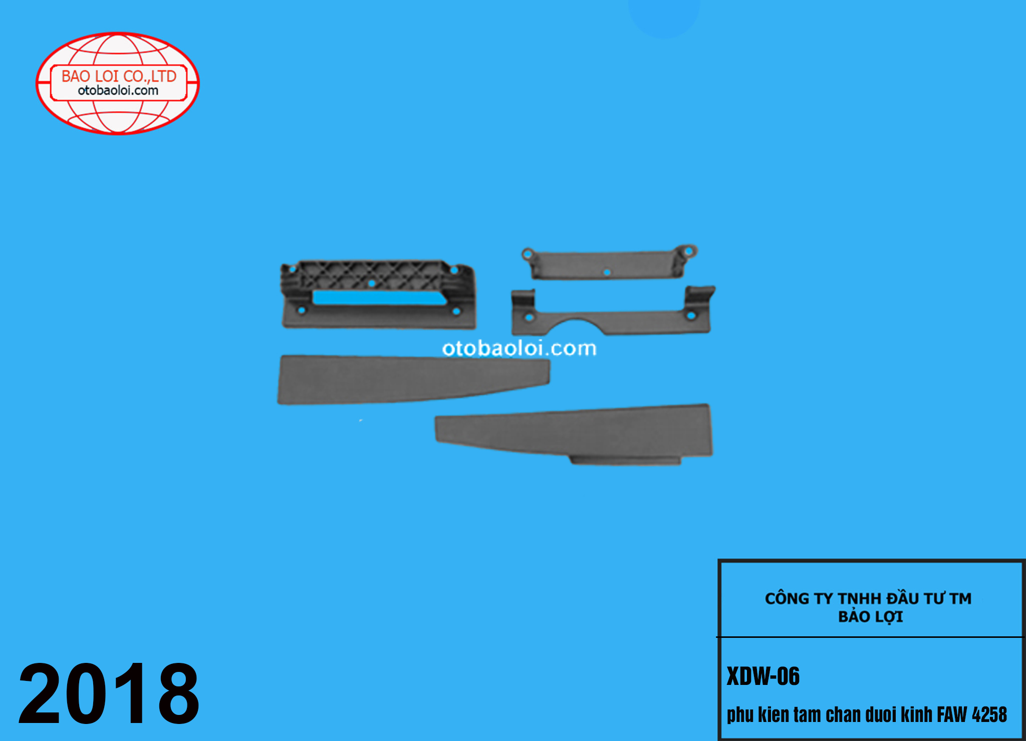 phu kien tam chan duoi kinh FAW 4258
