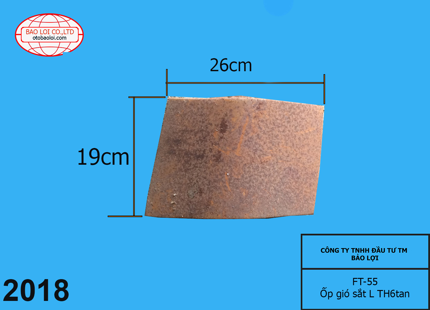 Ốp gió sắt L TH