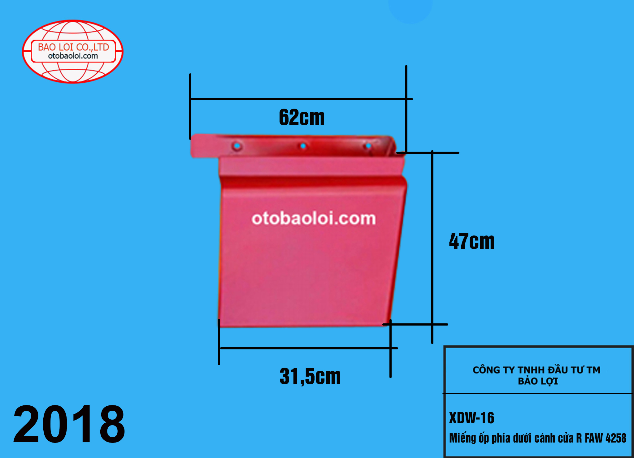 Miếng ốp phía dưới cánh cửa R FAW 4258