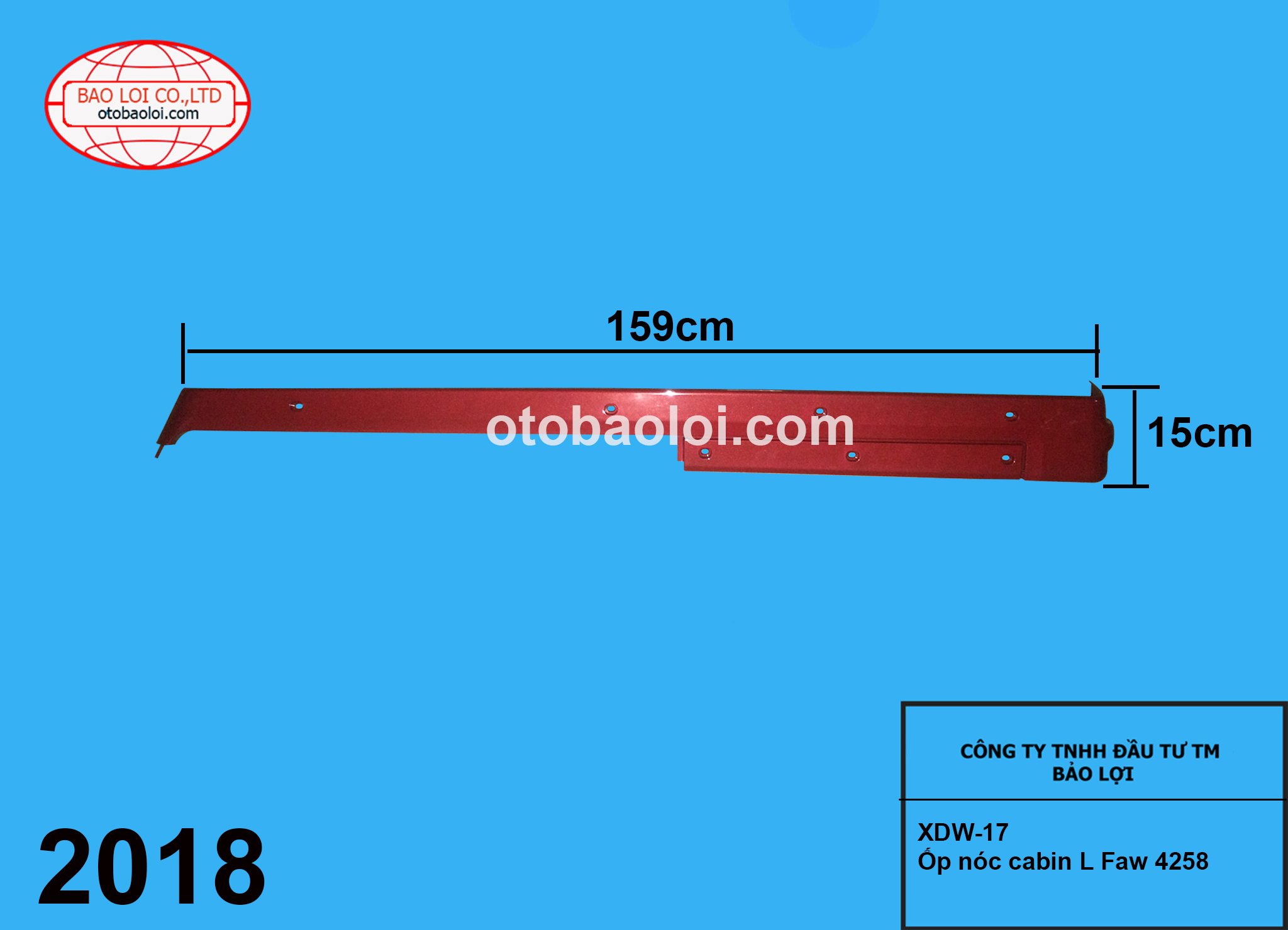 Ốp nóc cabin L Faw 4258