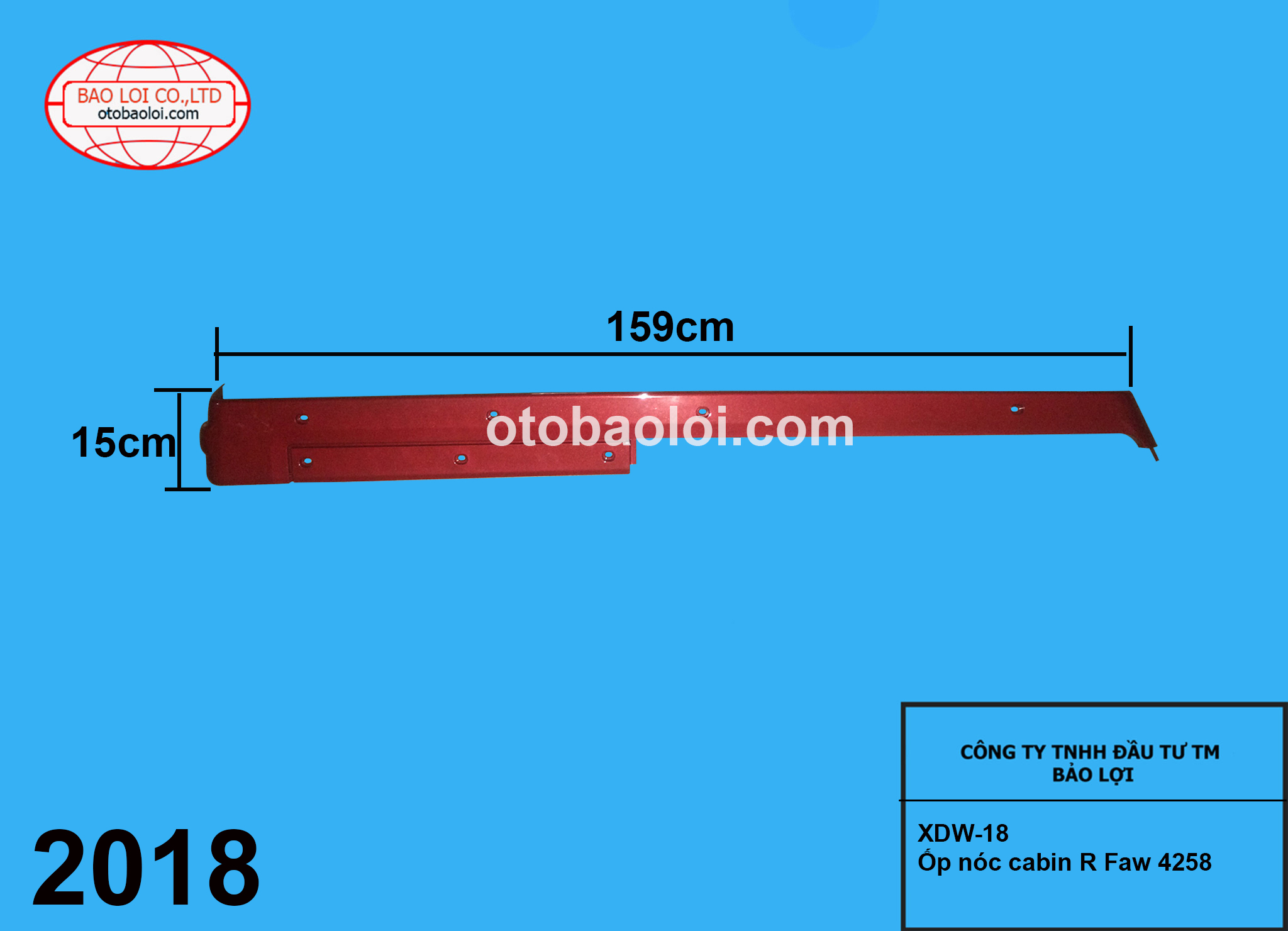 Ốp nóc cabin R Faw 4258