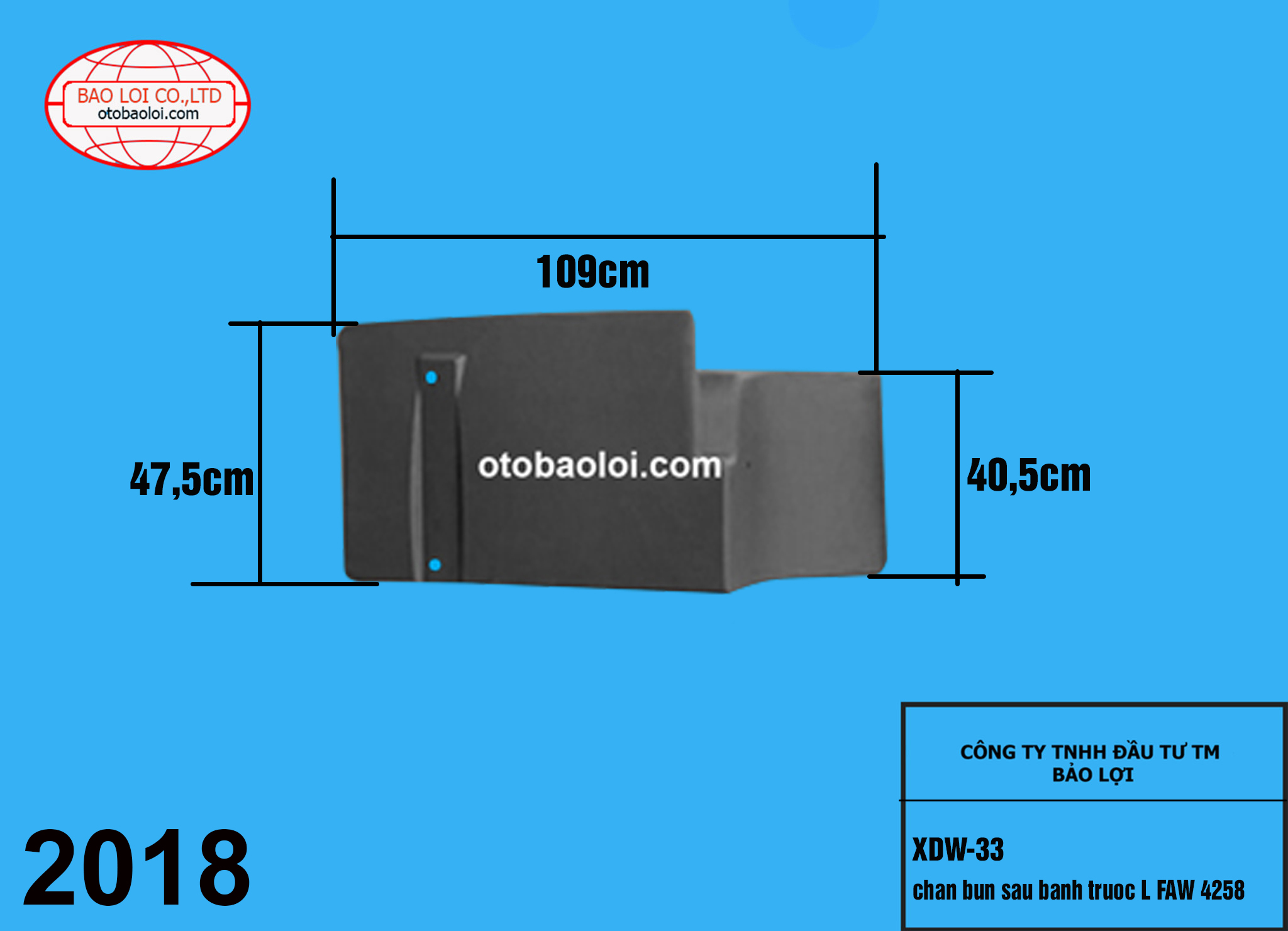 chan bun sau banh truoc L FAW 4258
