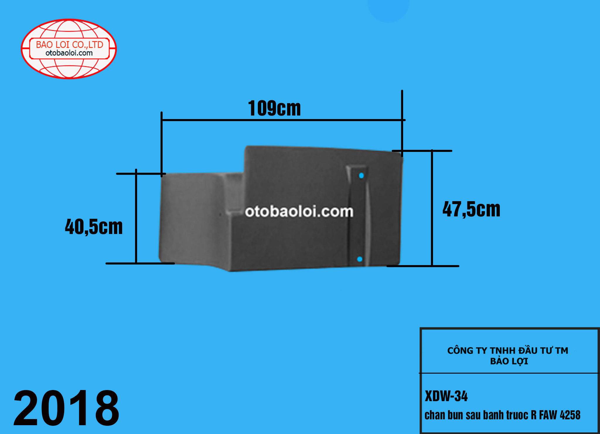 chan bun sau banh truoc R FAW 4258