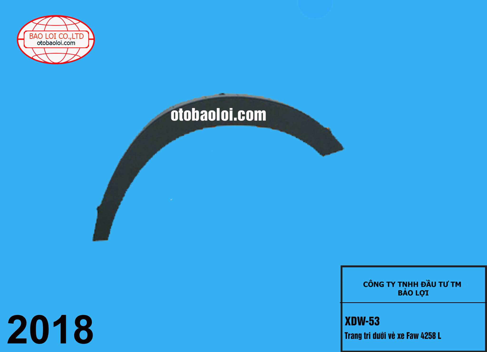 Trang tri dưới vè xe Faw 4258 L