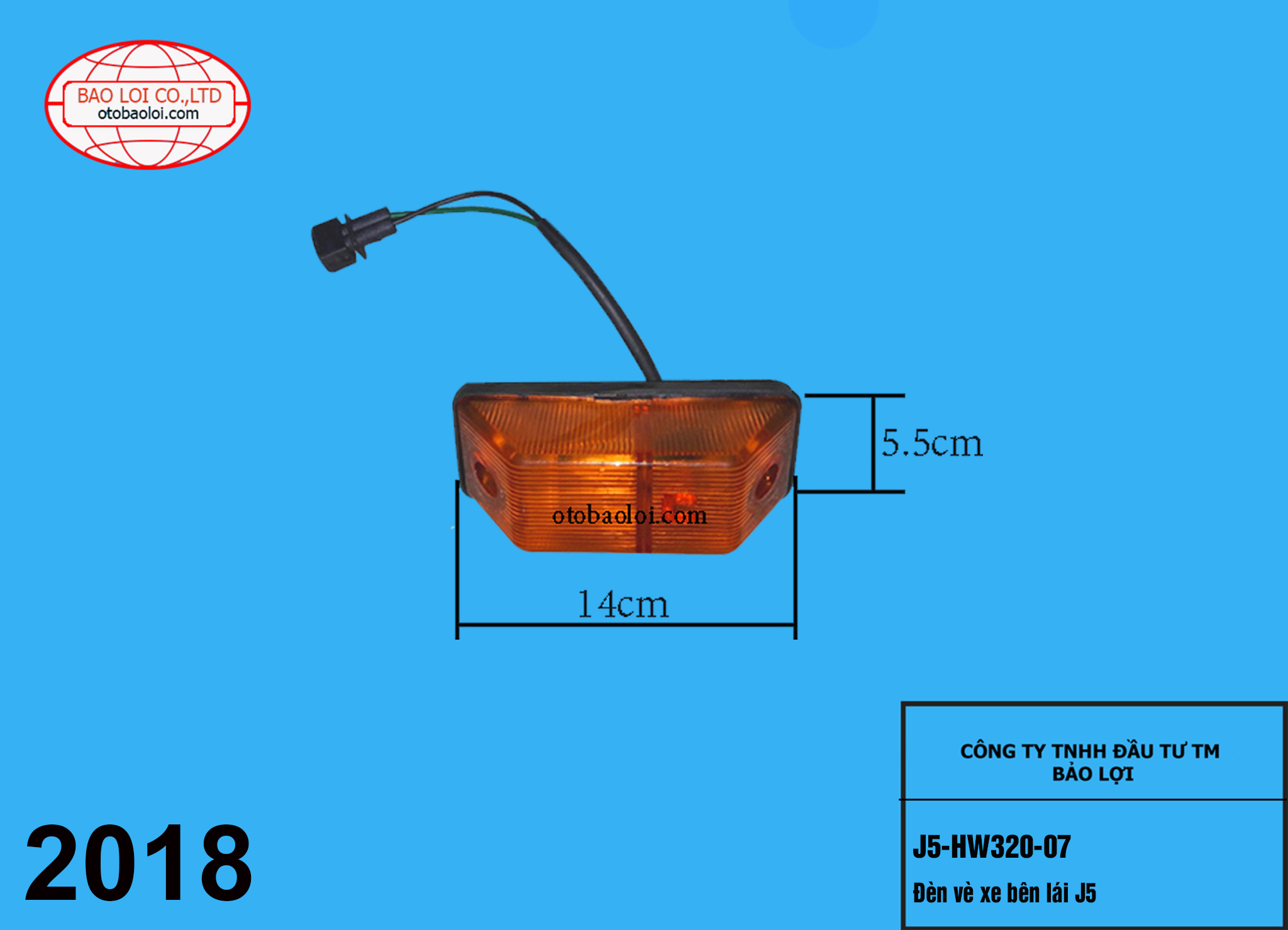 Đèn vè xe bên lái J5