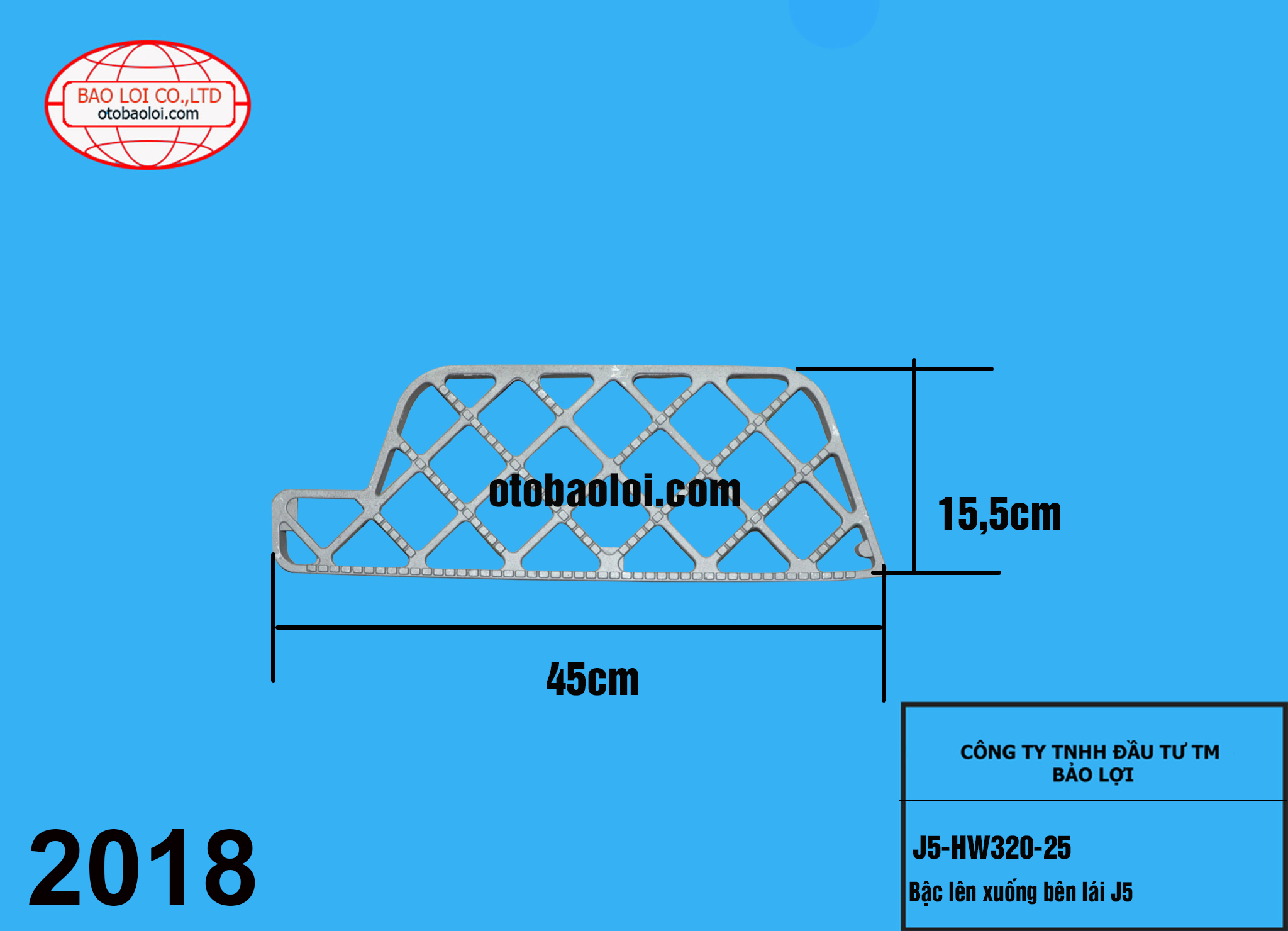 Bậc lên xuống bên lái J5