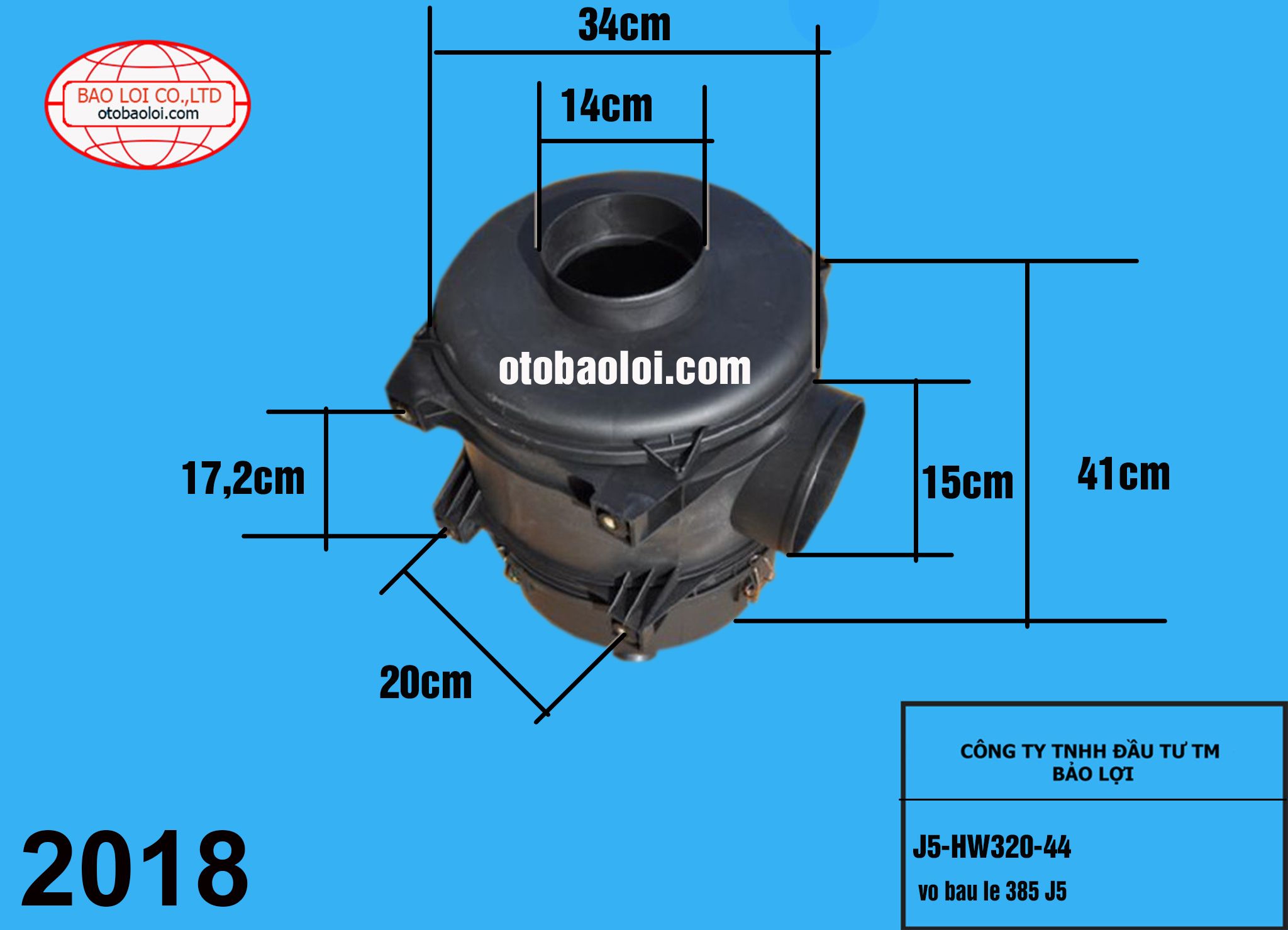 vo bau le 385 dùng lọc 2337 J5