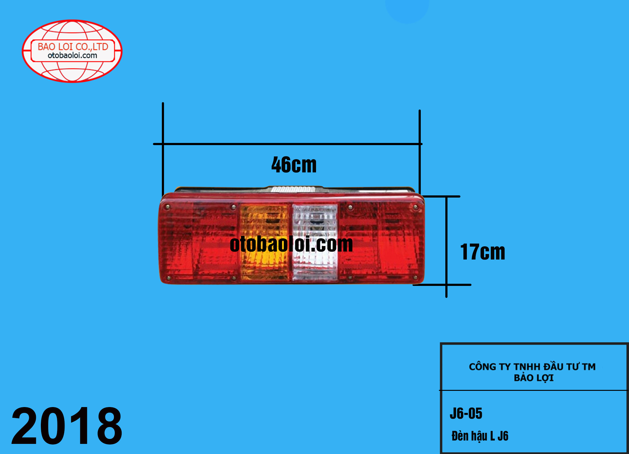 Đèn hậu loại ngắn L J6