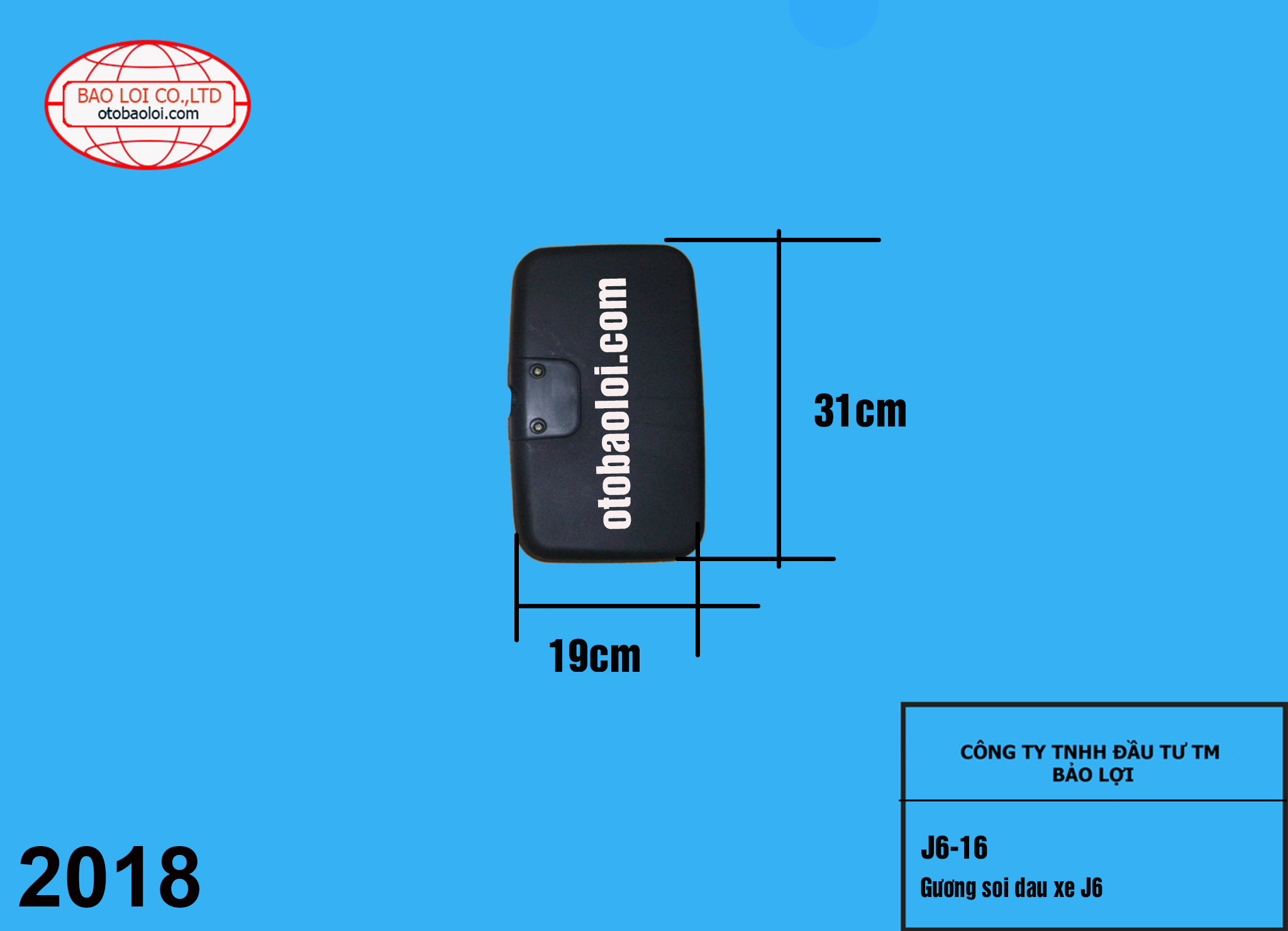 Gương soi dau xe J6