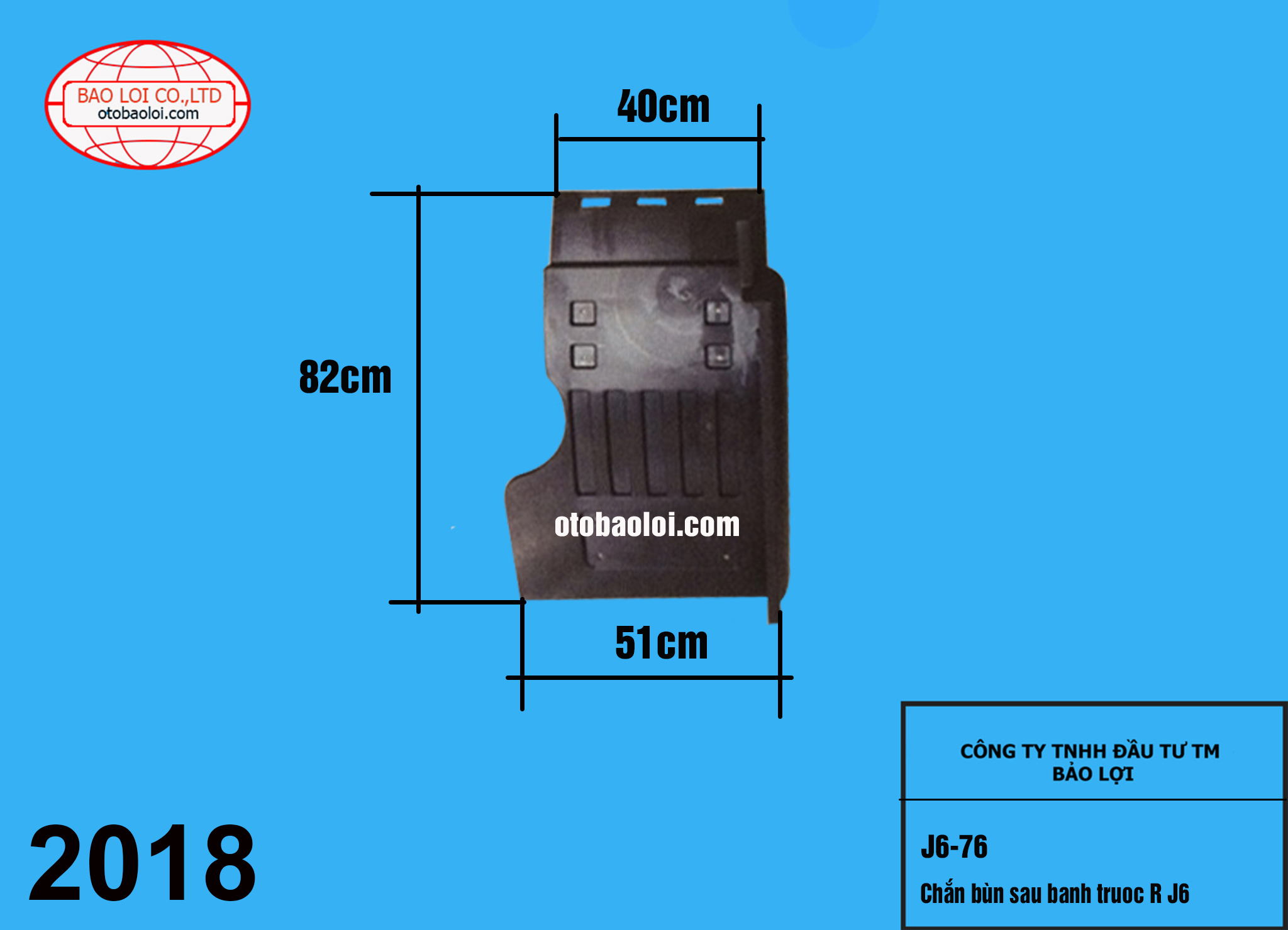 Chắn bùn sau banh truoc R J6