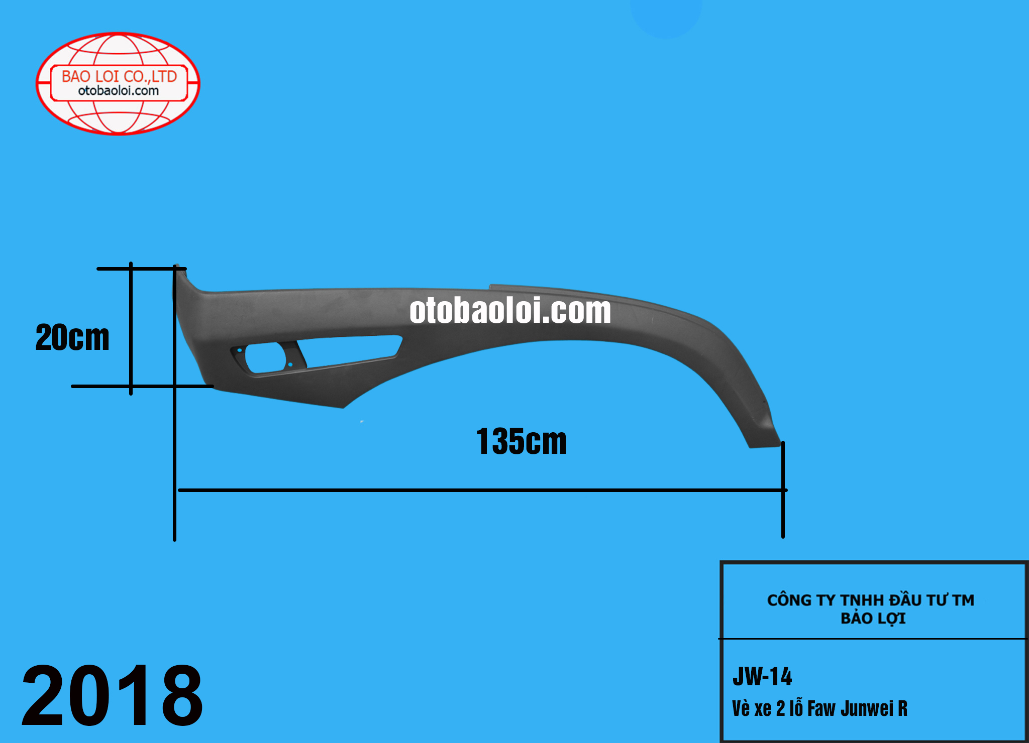  Vè xe 2 lỗ Faw Junwei R