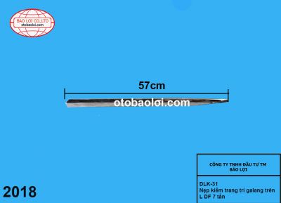 Nẹp kiếm trang trí galang trên R DF 7 tấn