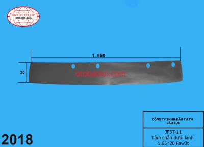 Tấm chắn dưới kính 1.65*20 Faw3t