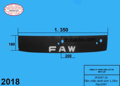 Tấm chắn dưới kính 1.35m Faw1047