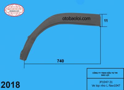 Ve xe  bên L Faw1047