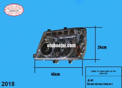 Đèn pha cửu long 5 bóng tec L