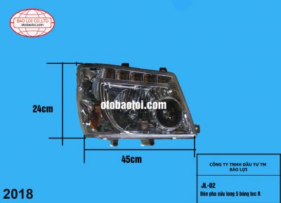 Đèn pha cửu long 5 bóng tec R