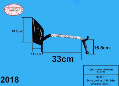 Gọng gương chiếu hậu Vinaxuki 2006 R