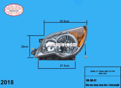 Đèn pha bóng vàng bên L CửuLongQ8