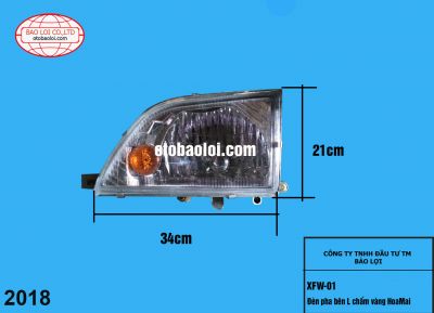 Đèn pha bên L chấm vàng HoaMai