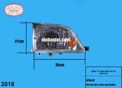 Đèn pha bên R chấm vàng HoaMai