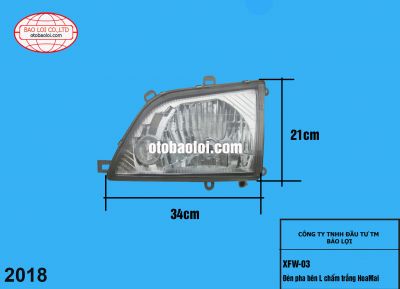 Đèn pha bên L chấm trắng HoaMai