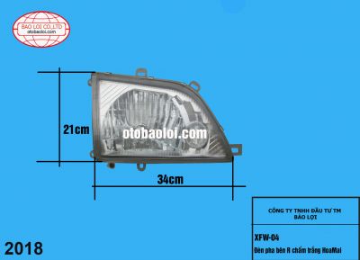 Đèn pha bên R chấm trắng HoaMai