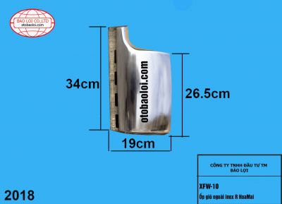 Ốp gió ngoài inox R HoaMai