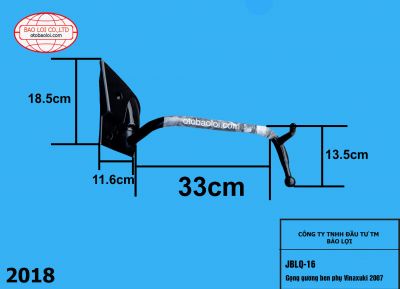 Gọng gương ben phụ Vinaxuki 2007