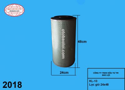 Lọc gió 24x48 sắt