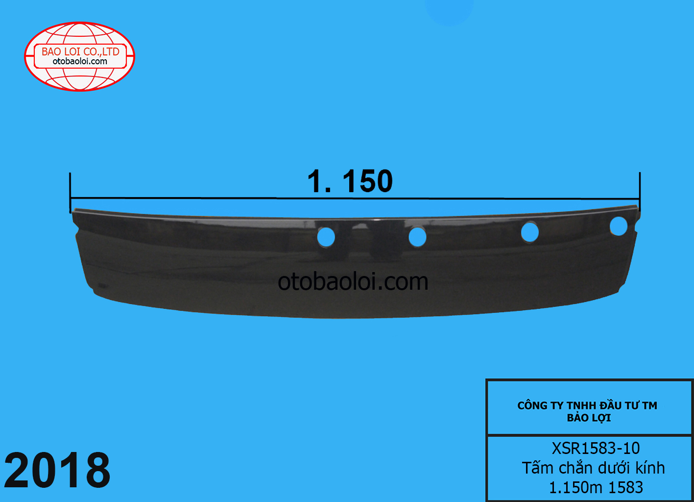 Tấm chắn dưới kính 1.150m 1583