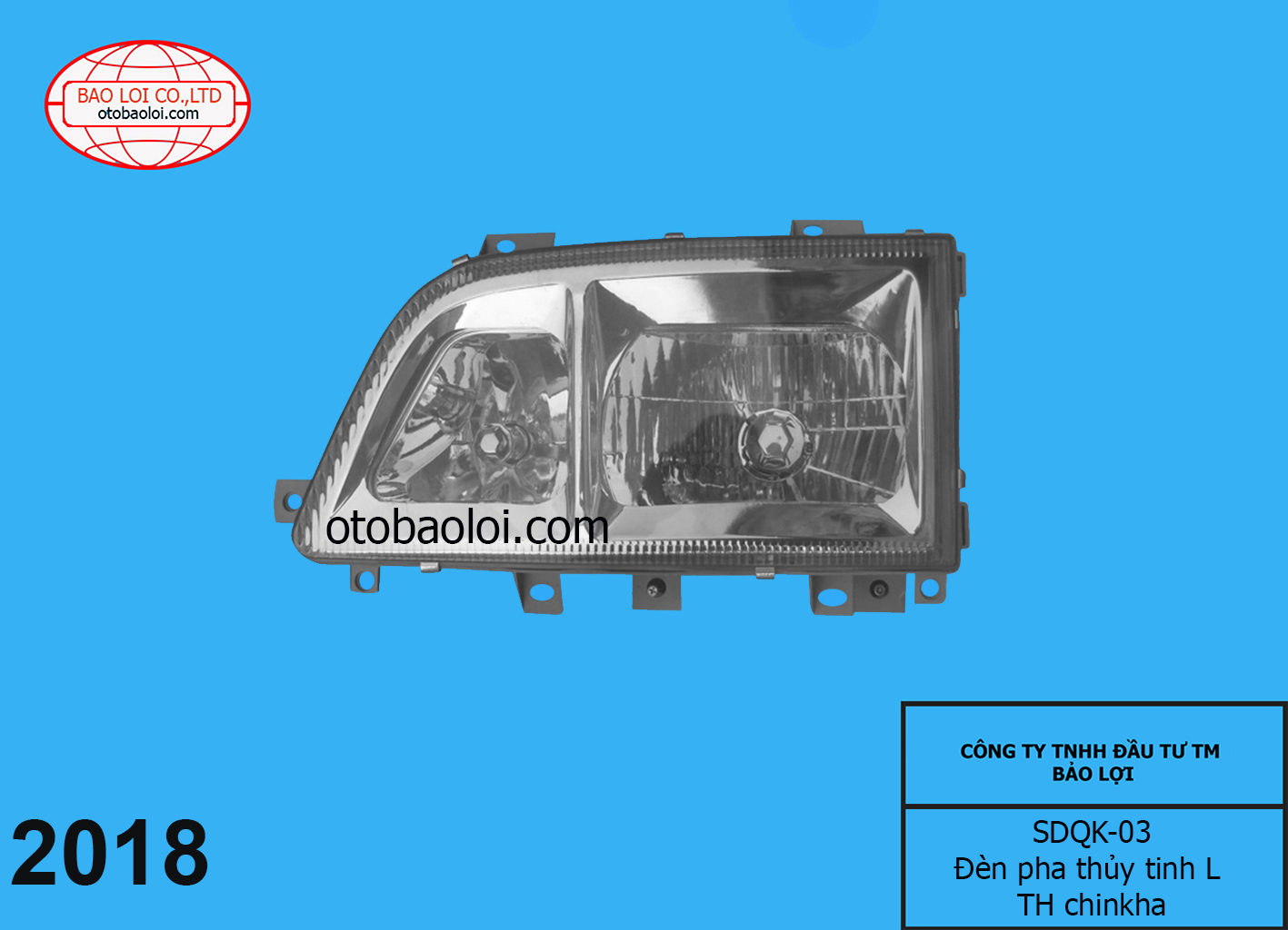 Đèn pha thủy tinh L Trường Hải Chin Kha