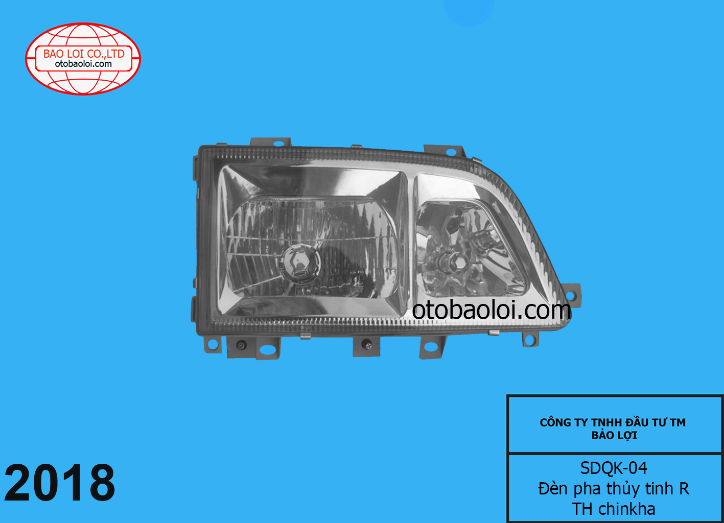 Đèn pha thủy tinh R Trường Hải Chin Kha