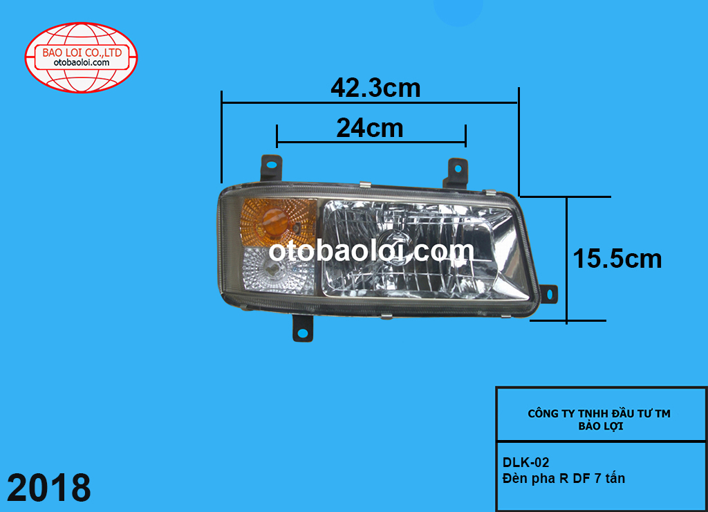 Đèn pha R DF 7 tấn