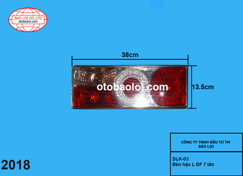 Đèn hậu R DF 7 tấn