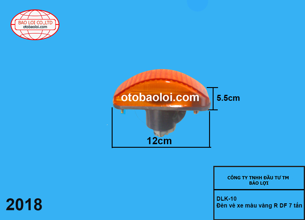 Đèn vè xe màu vàng  R DF 7 tấn