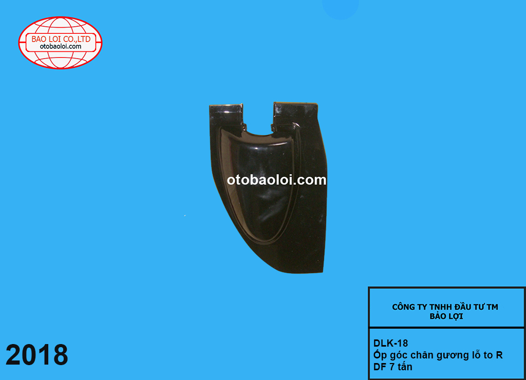 Ốp góc chân gương lỗ to R DF 7 tấn