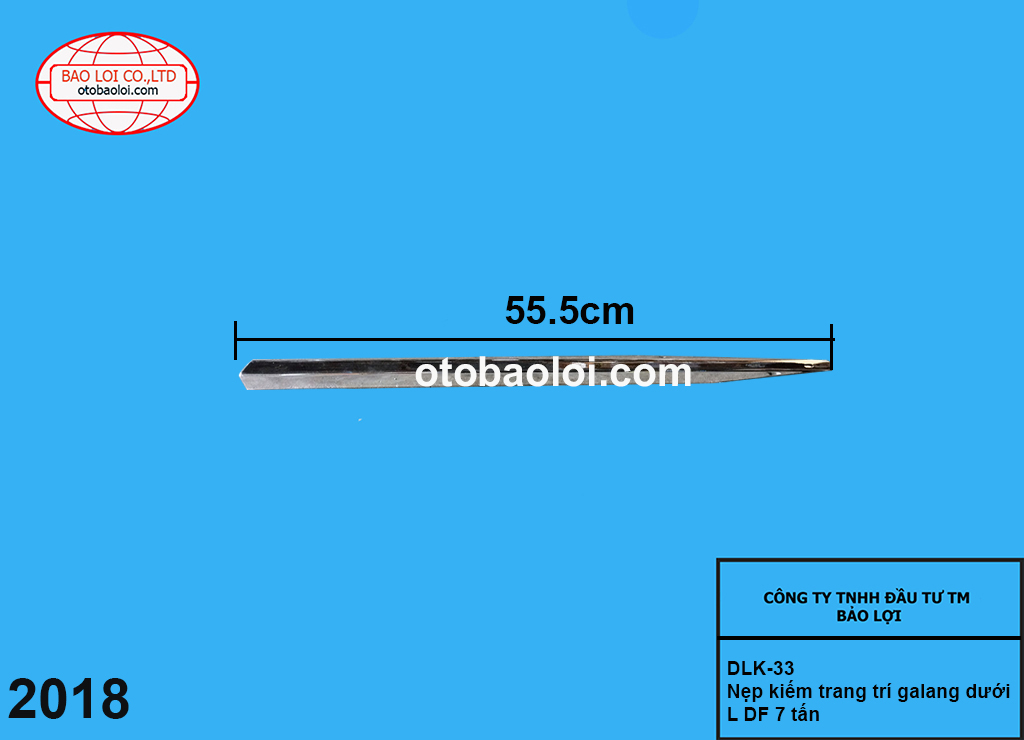 Nẹp kiếm trang trí galang dưới R DF 7 tấn