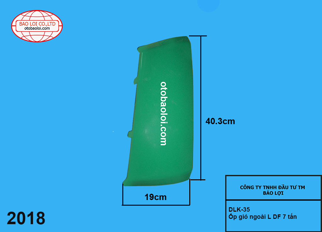 Ốp gió ngoài L DF 7 tấn
