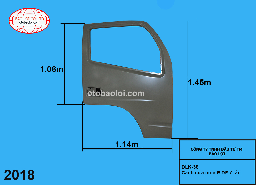 Cánh cửa mộc R DF 7 tấn